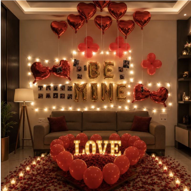 Romantic Room Decoration for proposing him/her