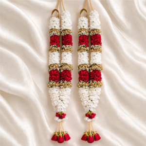 Red & White Carnation Wedding Garland