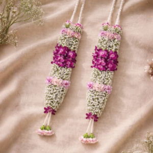 Purple Orchid & Baby's Breath Shaded Carnation Garland