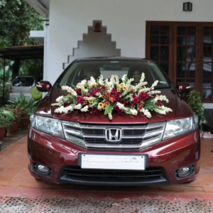 Honda City Wedding Car Decoration