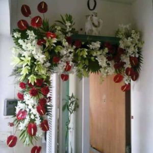 Red and White Decor